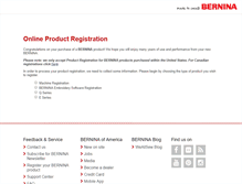 Tablet Screenshot of berninausawarranty.com